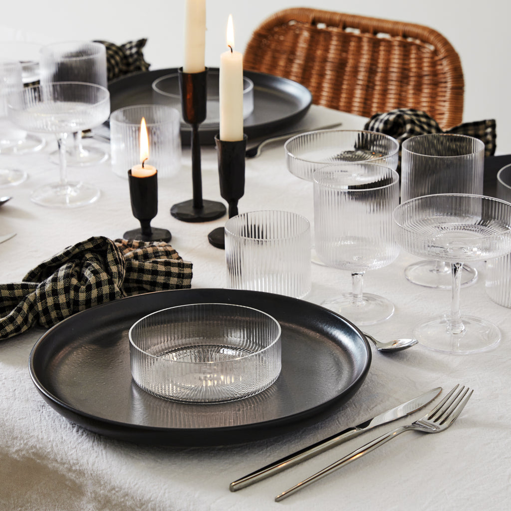Lot de 4 coupelles plates