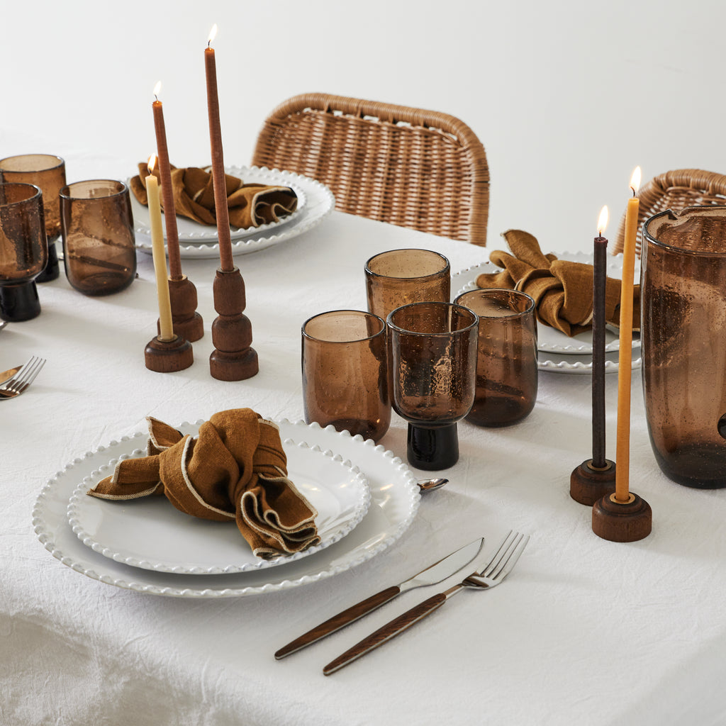 Verres à bulle terracotta