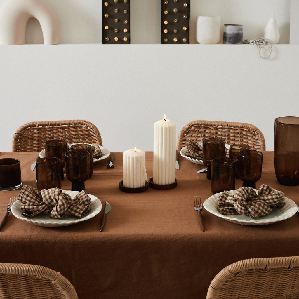 Verres à bulle terracotta