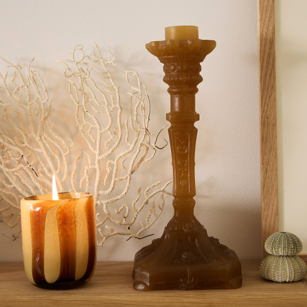 Bougie ou bougeoir en cire