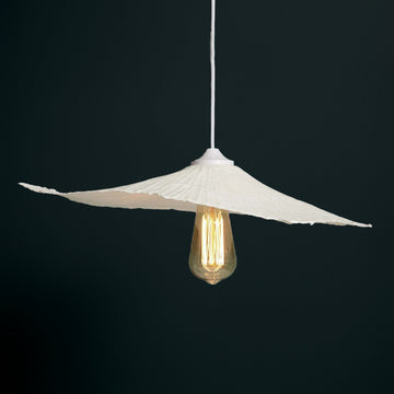 Suspension fleur en papier gaufré taille S