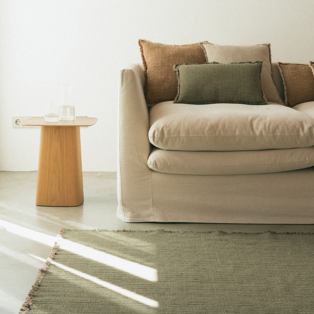 Grand tapis en coton, 4 coloris