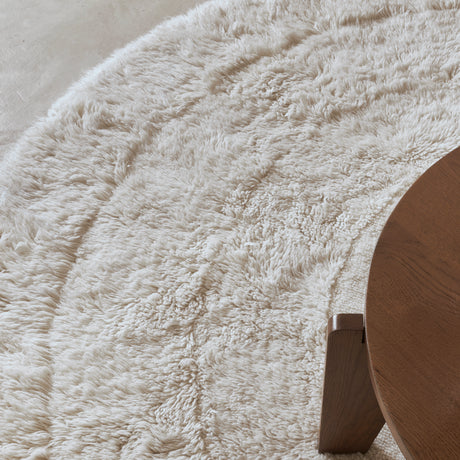 Tapis rond en laine