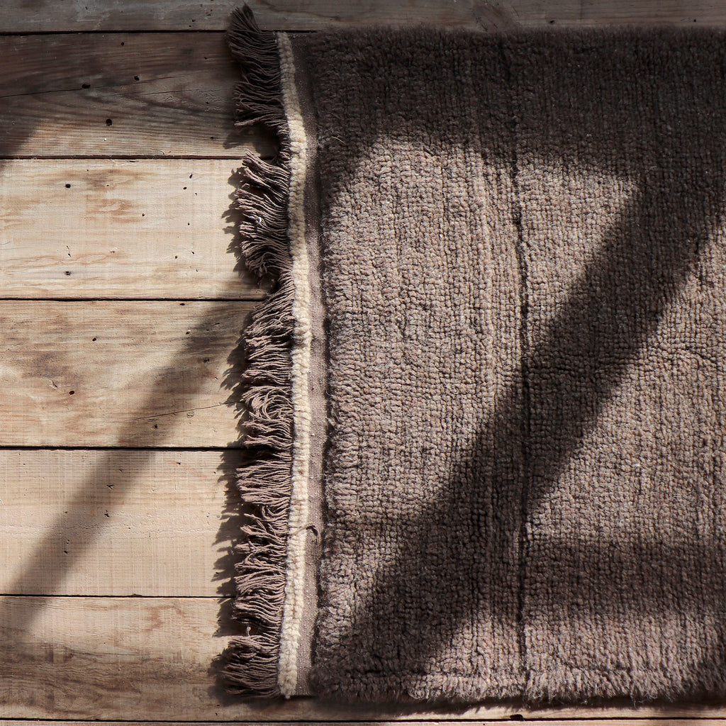 Tapis en laine couloir - Beige/Gris/Marron