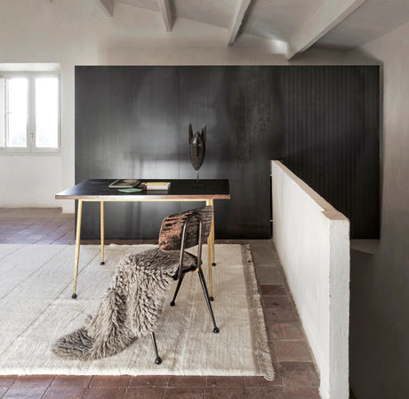 Grand tapis laine frange