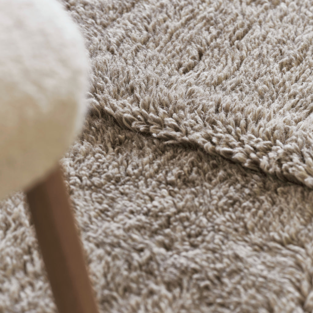 Grand Tapis en laine Ligne Gris