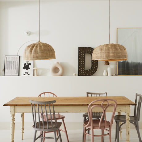 Grand abat-jour en Sisal