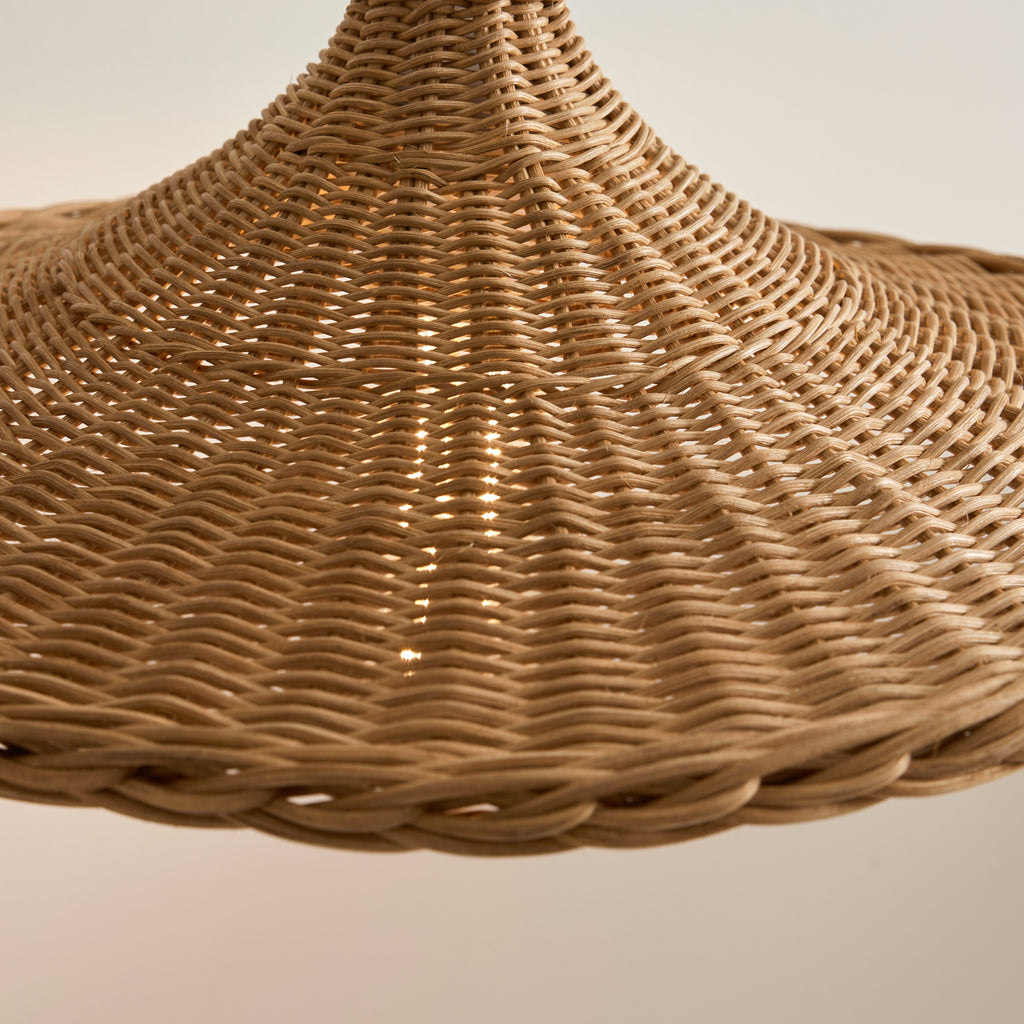 Abat-jour tressé seul