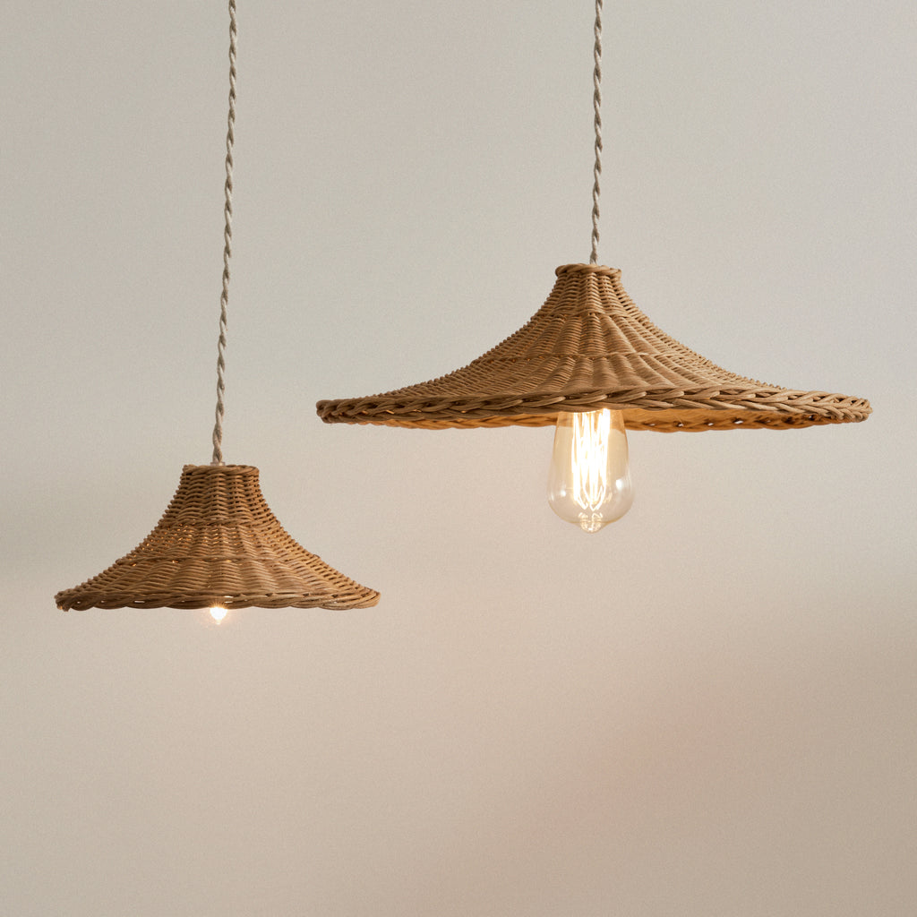 Abat-jour tressé seul