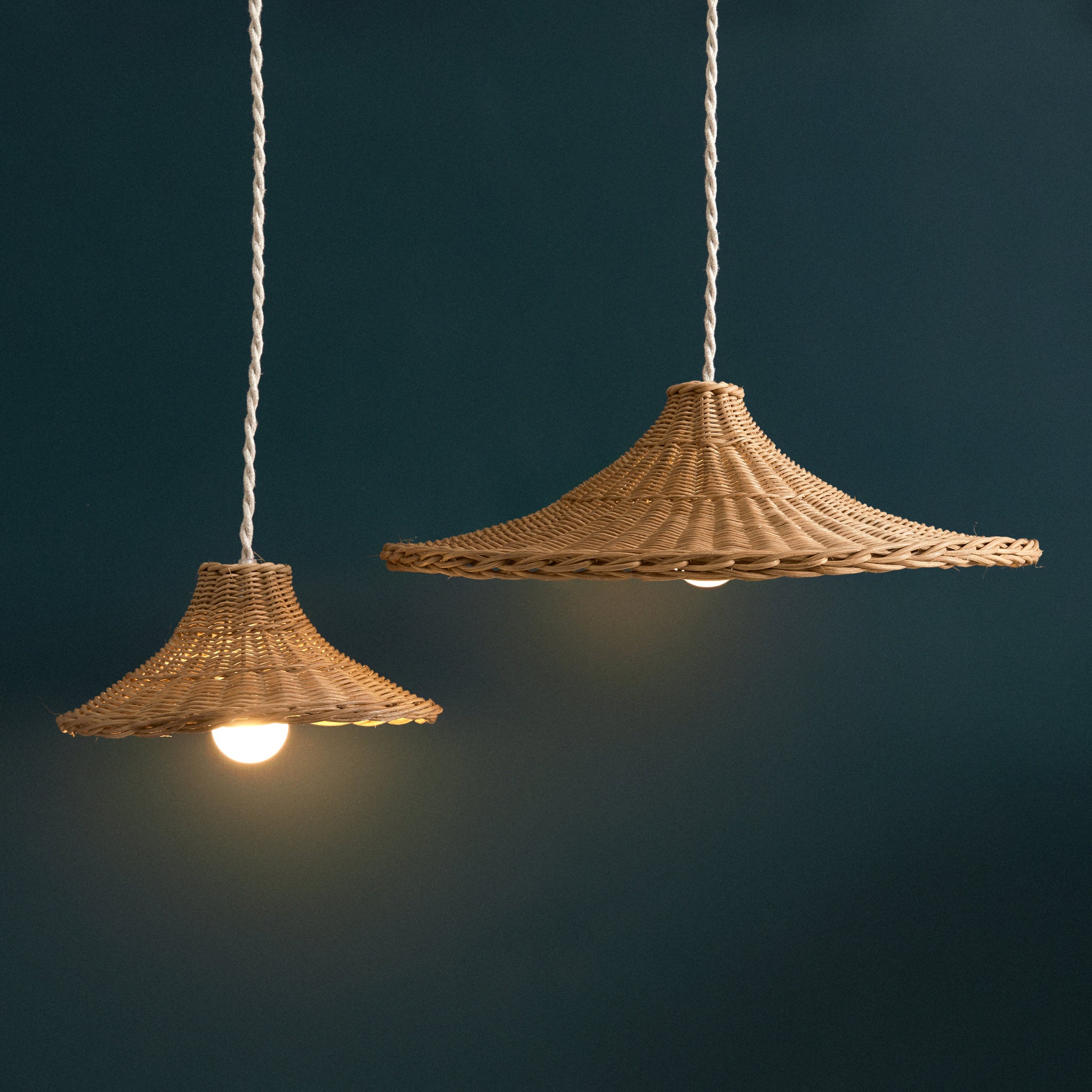 Abat-jours en rotin vintage bohème, lot de 2, pour lampe de table, salle de séjour, chambre, salle à manger, cuisine, salle de bain, extérieur Abat-jours en rotin vintage bohème, lot de 2, pour lampe de table, salle de séjour, chambre, salle à manger, cuisine, salle de bain, extérieur