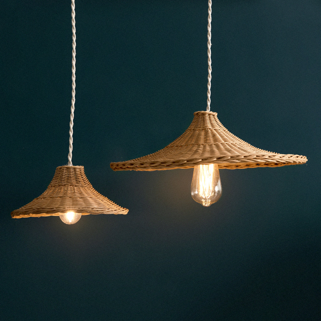 Abat-jour tressé seul