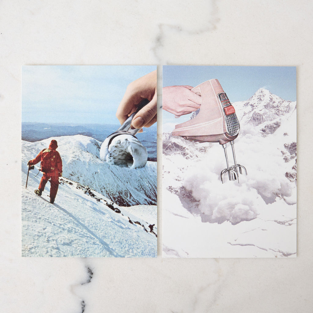 Lot de deux affiches Neige