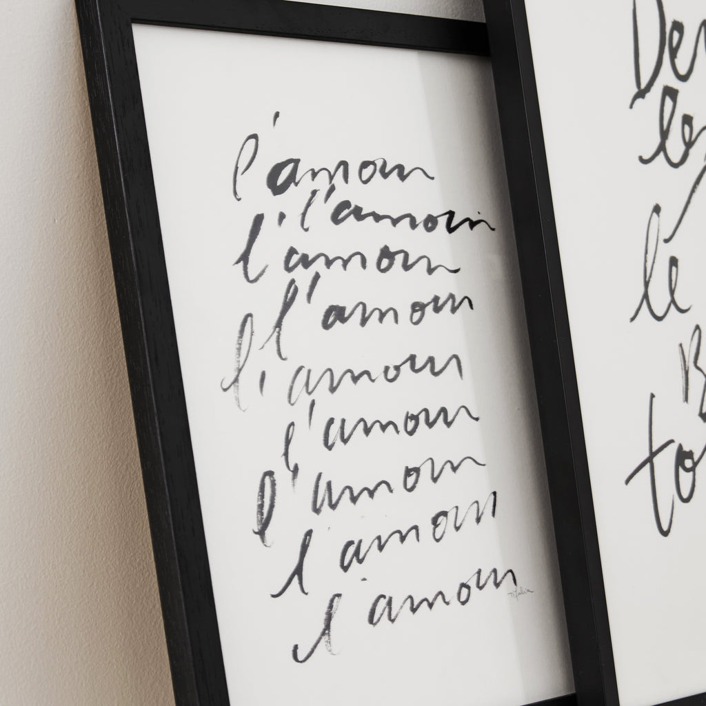 Affiche écriture noire