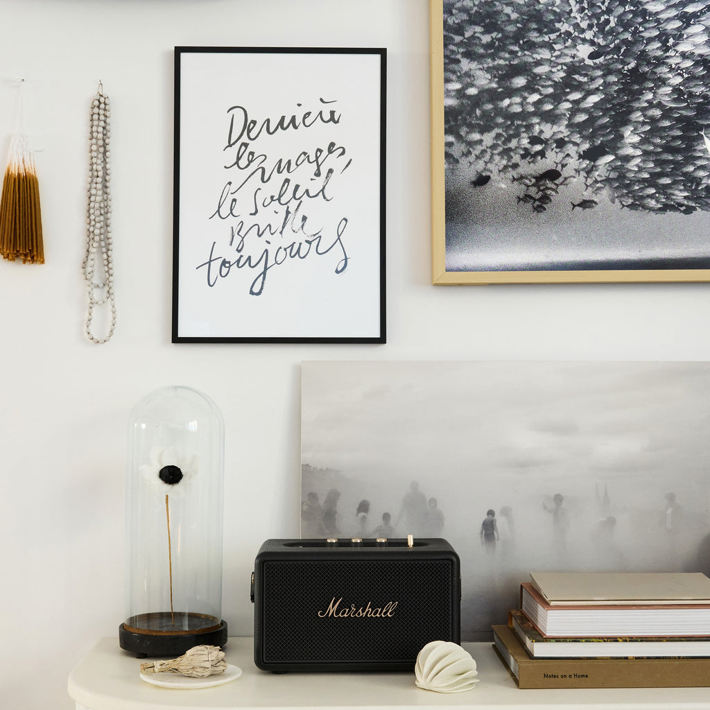 Affiche écriture noire