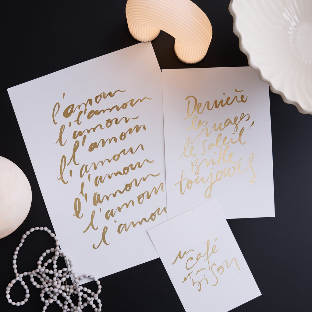 Affiche manuscrite Doré