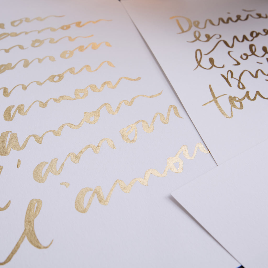 Affiche manuscrite Doré