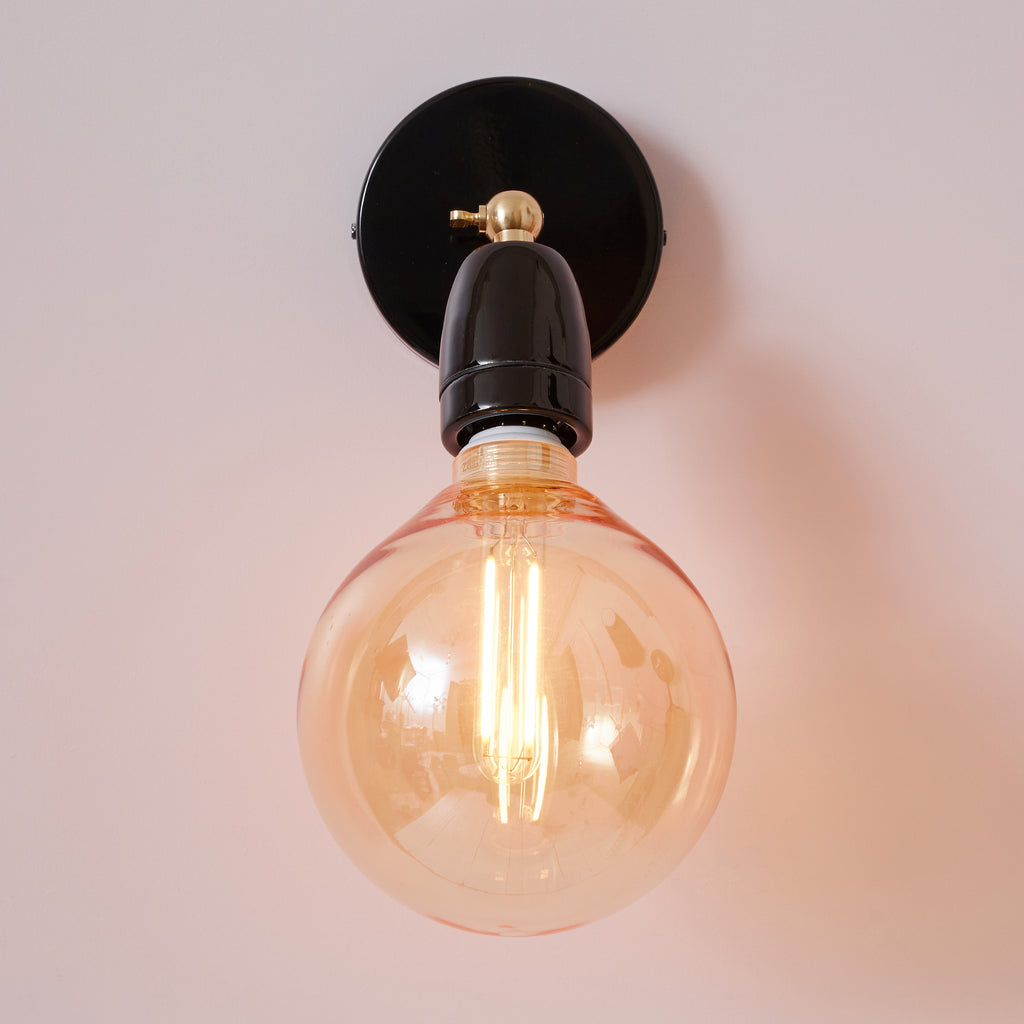 Applique articulée en porcelaine noire