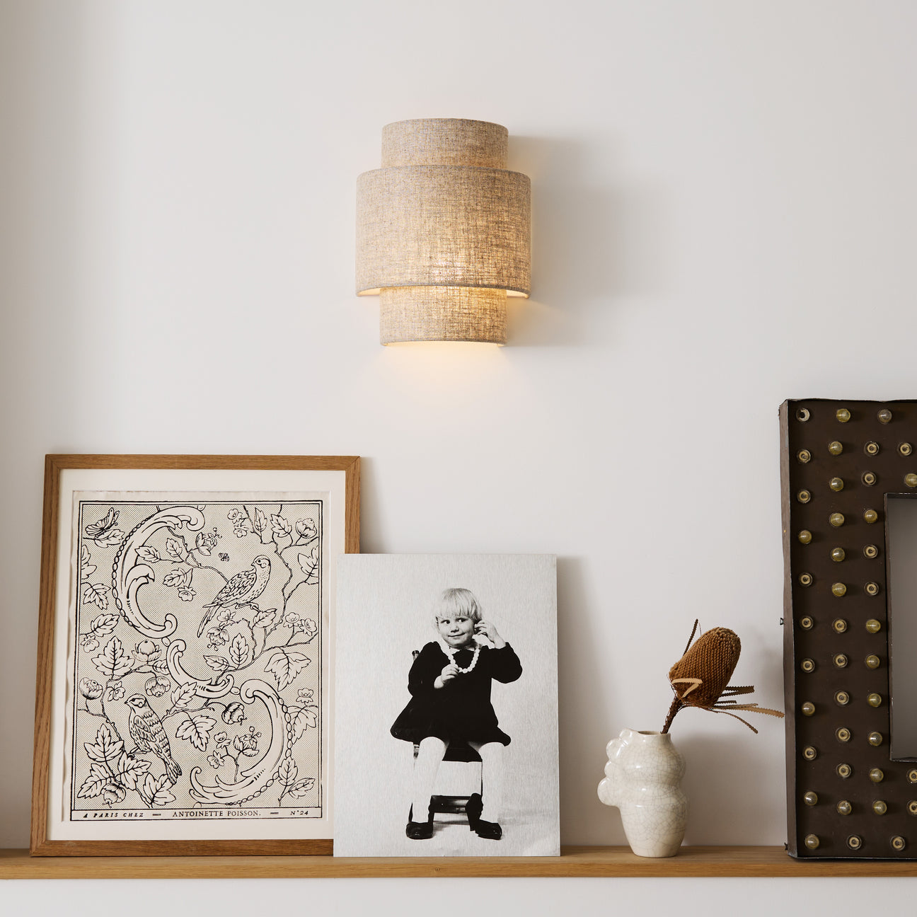 Applique Abat-jour en Lin