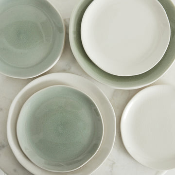 Assiette émaux craquelés