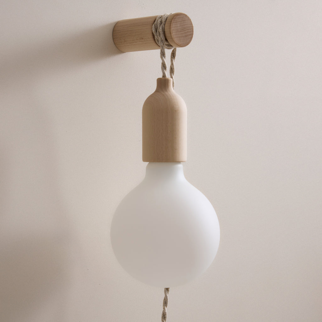 Baladeuse à douille en bois