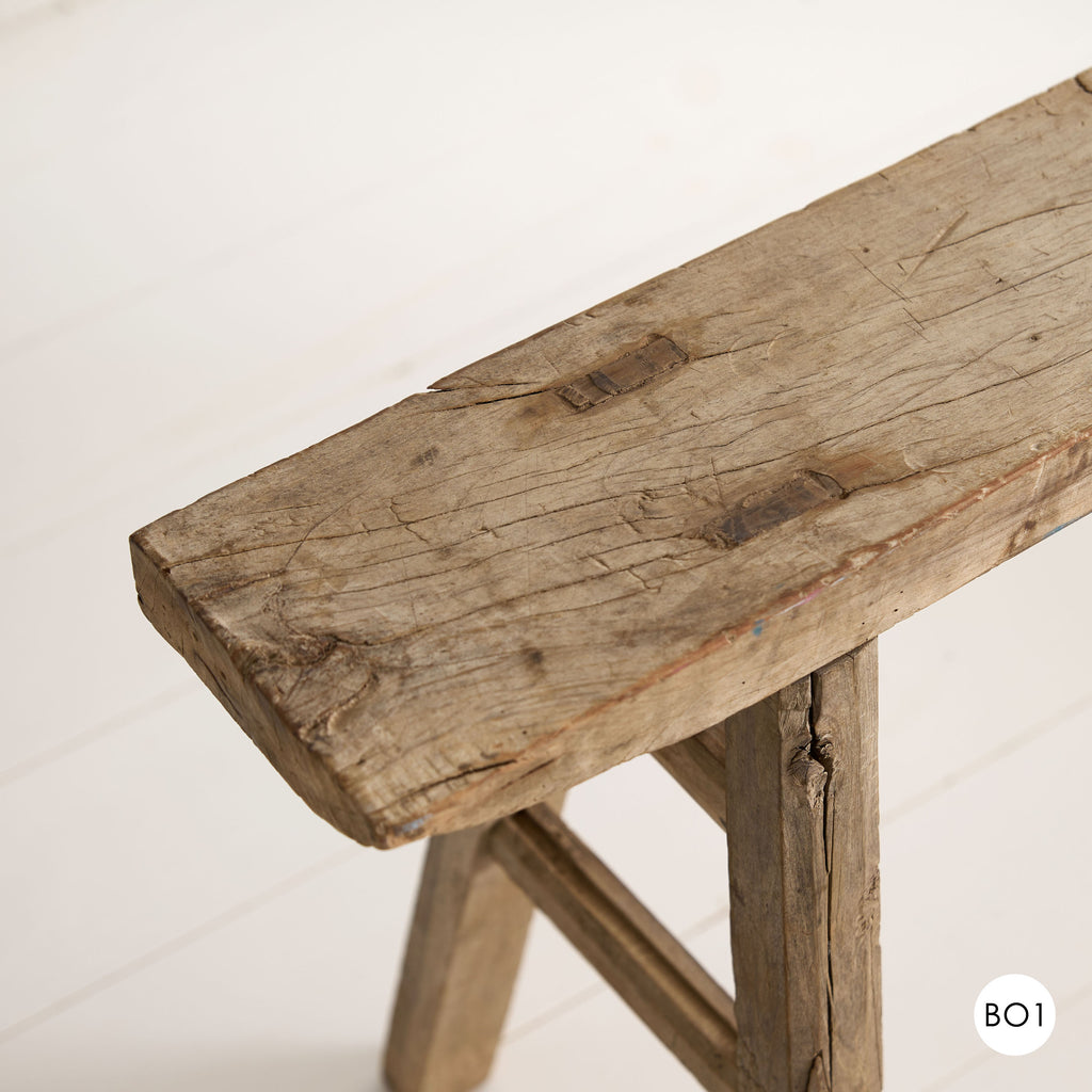 Banc en bois vintage