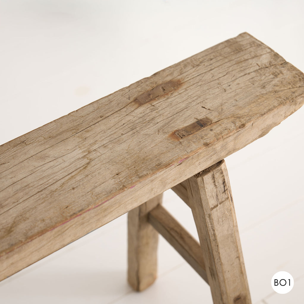 Banc en bois vintage