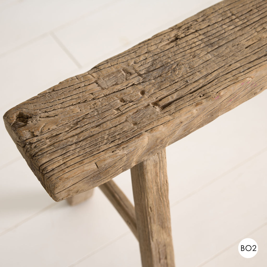 Banc en bois vintage