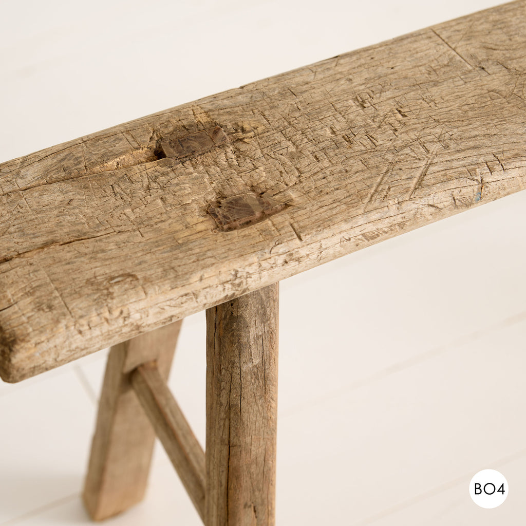 Banc en bois vintage