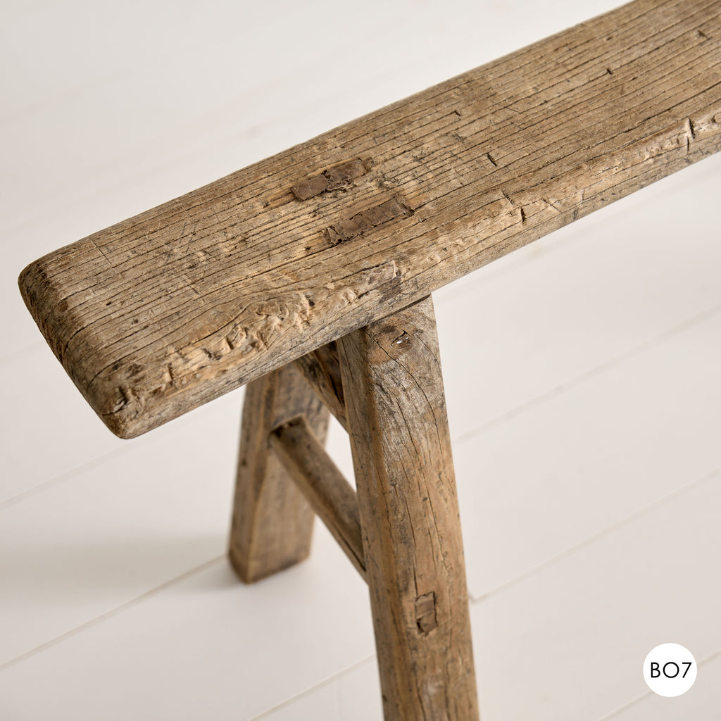 Banc en bois vintage
