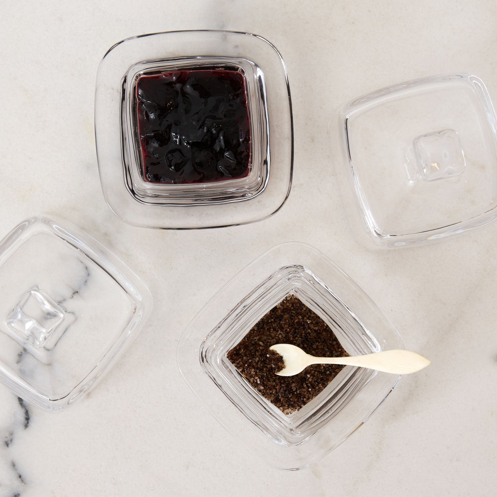 Petit beurrer en verre