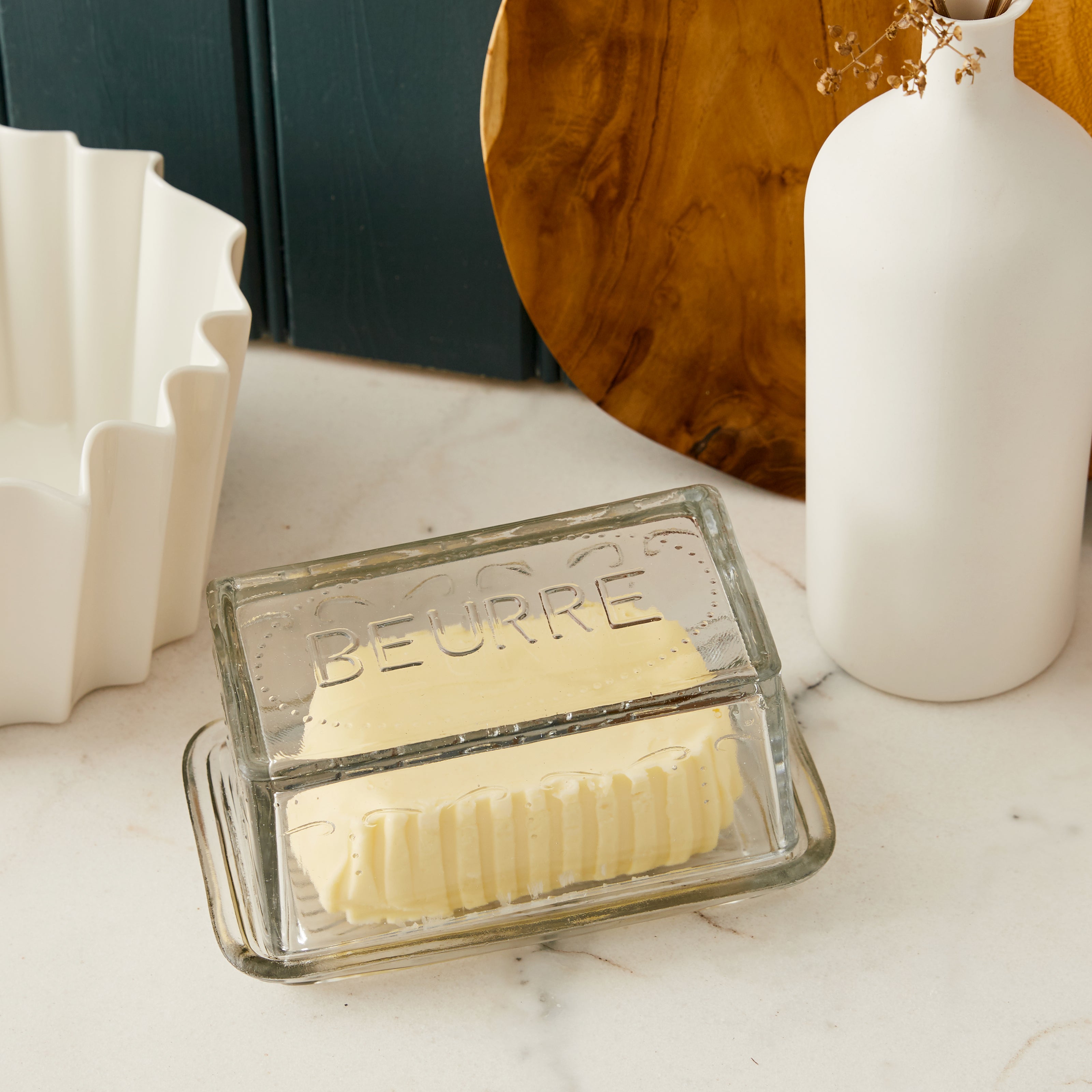 VALLERYSTHAL ANCIEN Beurrier Vache En Verre Moule EUR 8,00 - FR
