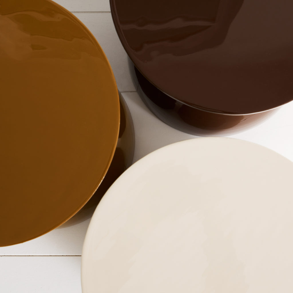 Bout de canapé "Sablier" Crème