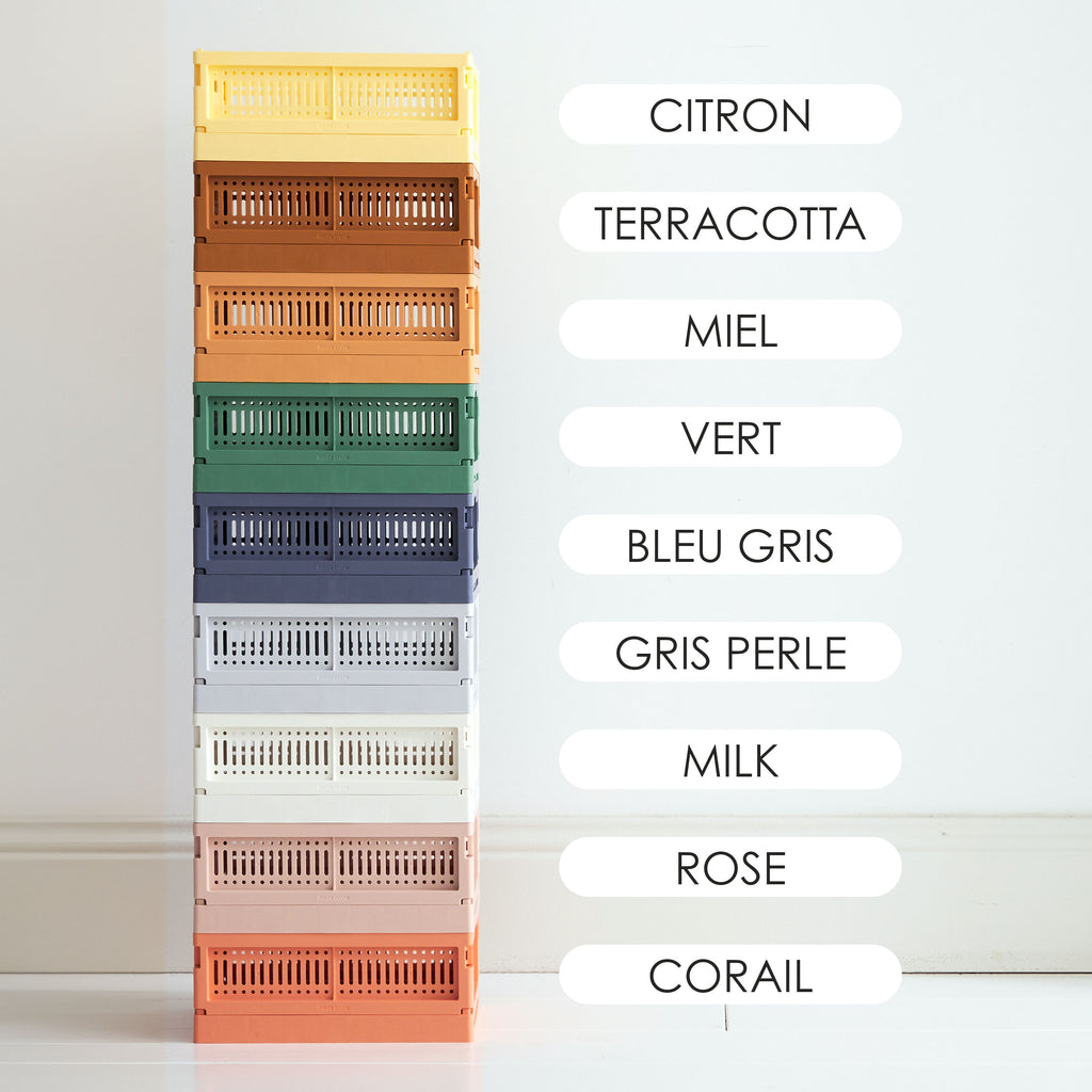 Caisse pliante et superposable