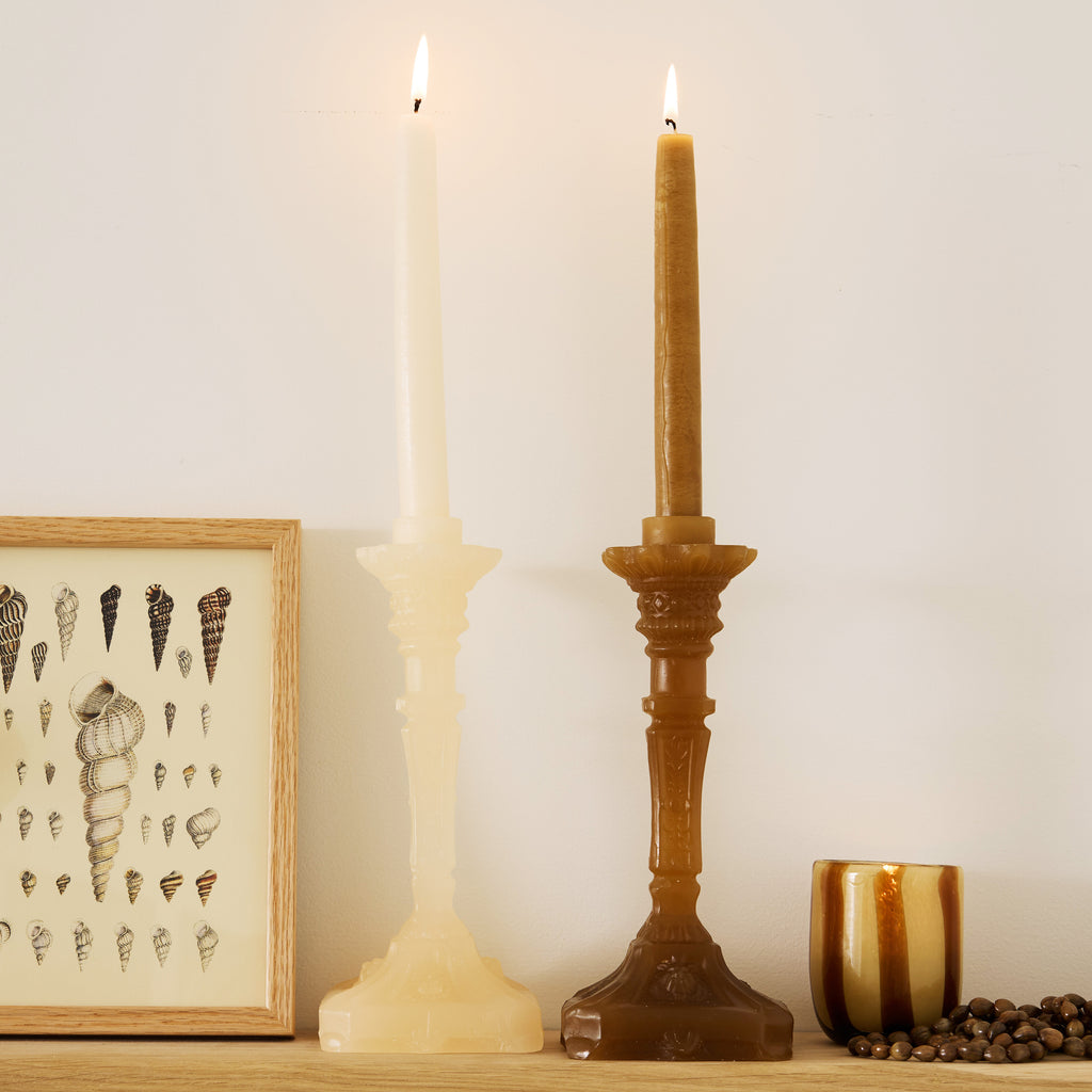 Bougie ou bougeoir en cire