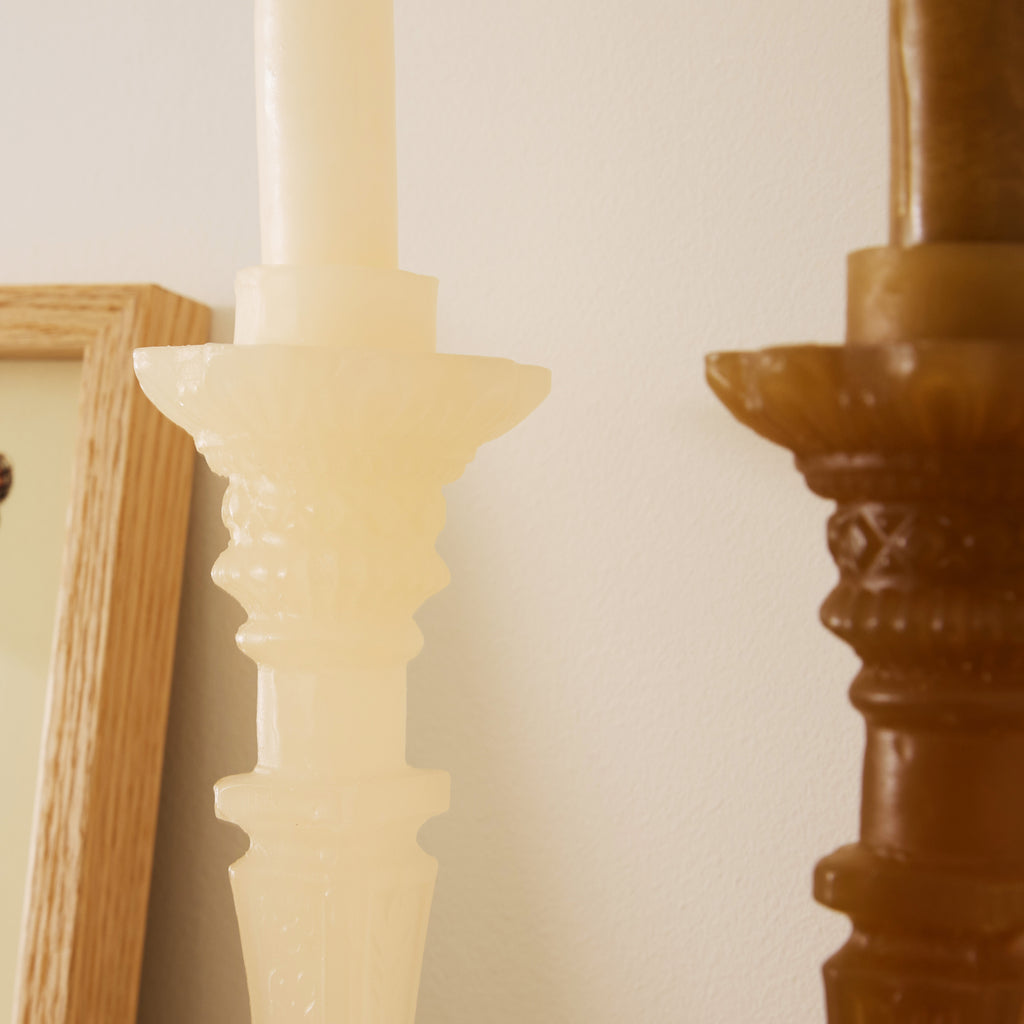 Bougie ou bougeoir en cire