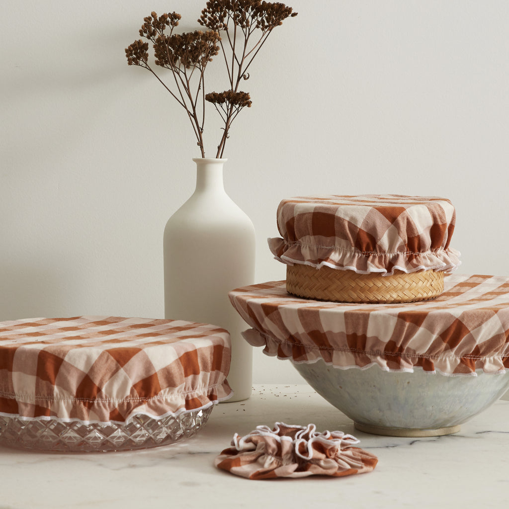 Set de 4 Couvre-plat Carreaux Terracota