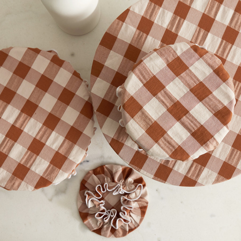 Set de 4 Couvre-plat Carreaux Terracota