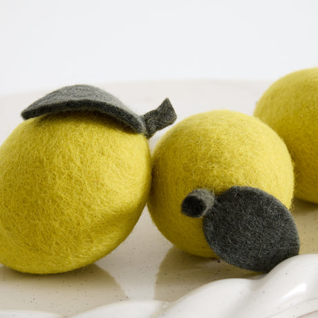 Lot de 2 citrons en feutre