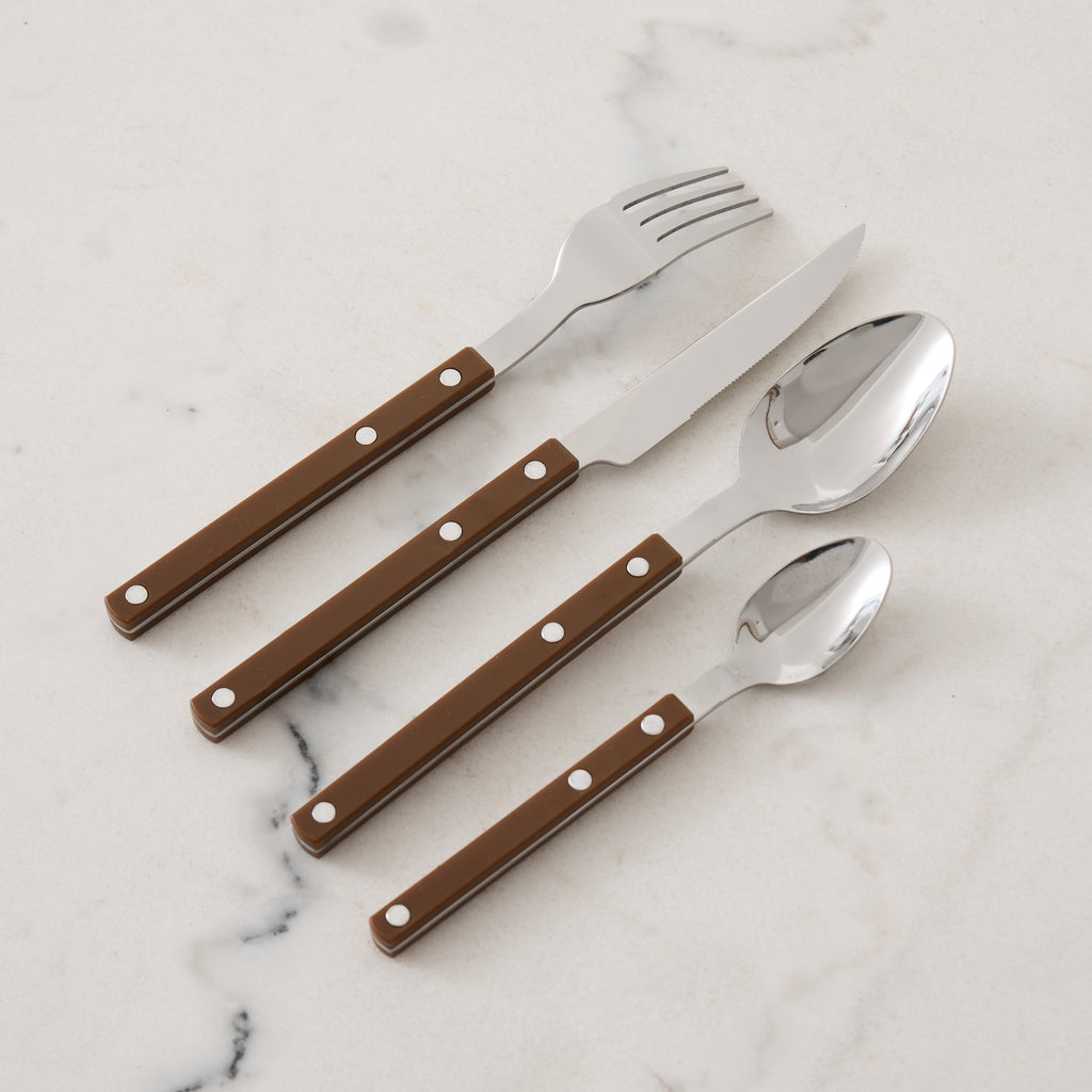 Set de 16 couverts chocolat