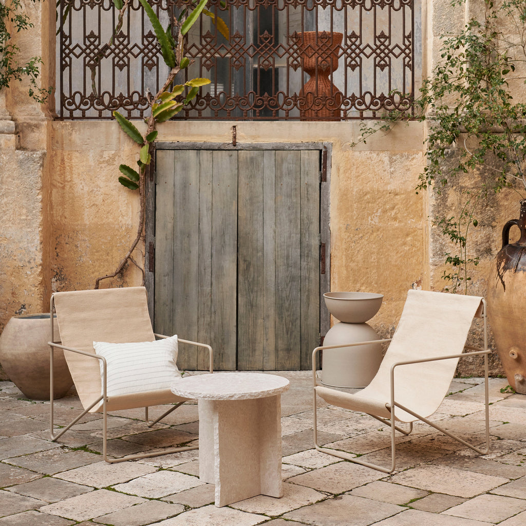 Fauteuil tissu Beige / beige