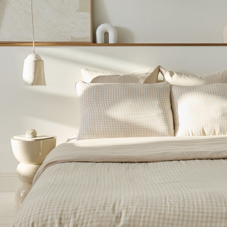 Linge de lit vichy