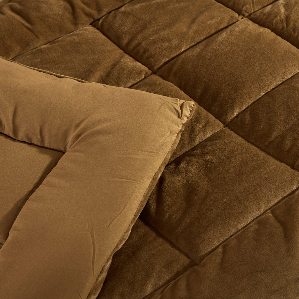 Edredon matelassé Ocre