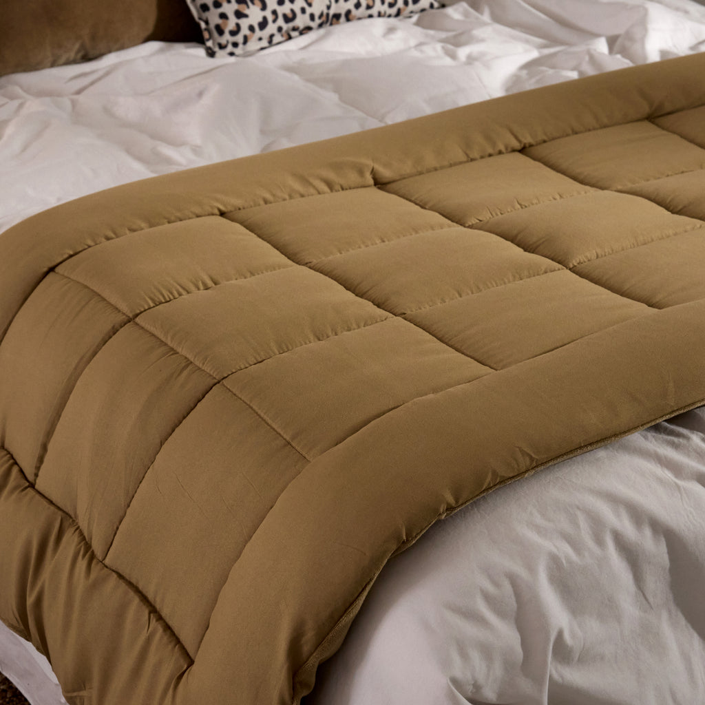 Edredon matelassé Ocre