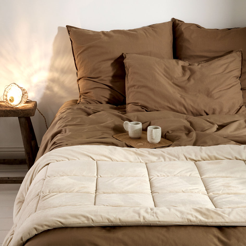 Edredon matelassé Crème