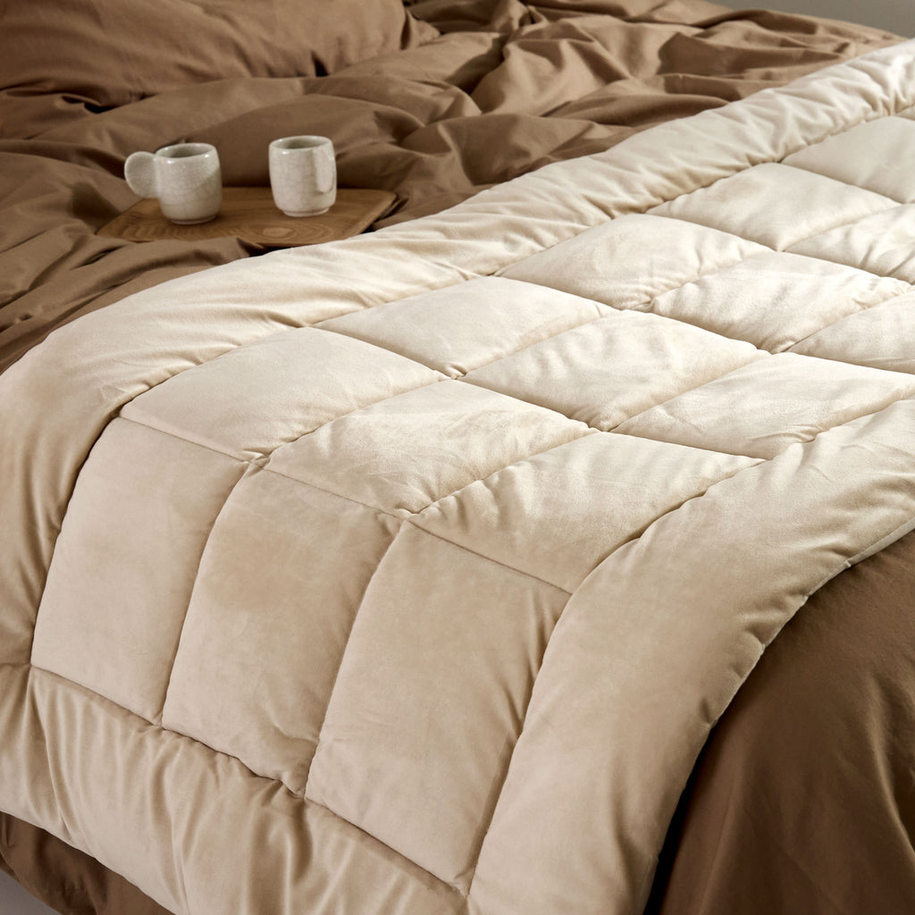 Edredon matelassé Crème