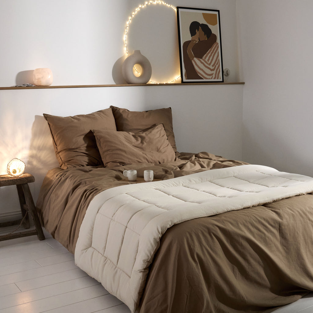 Edredon matelassé Crème