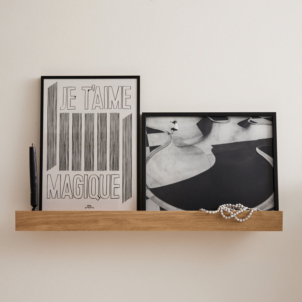 Etagère minimaliste en chêne