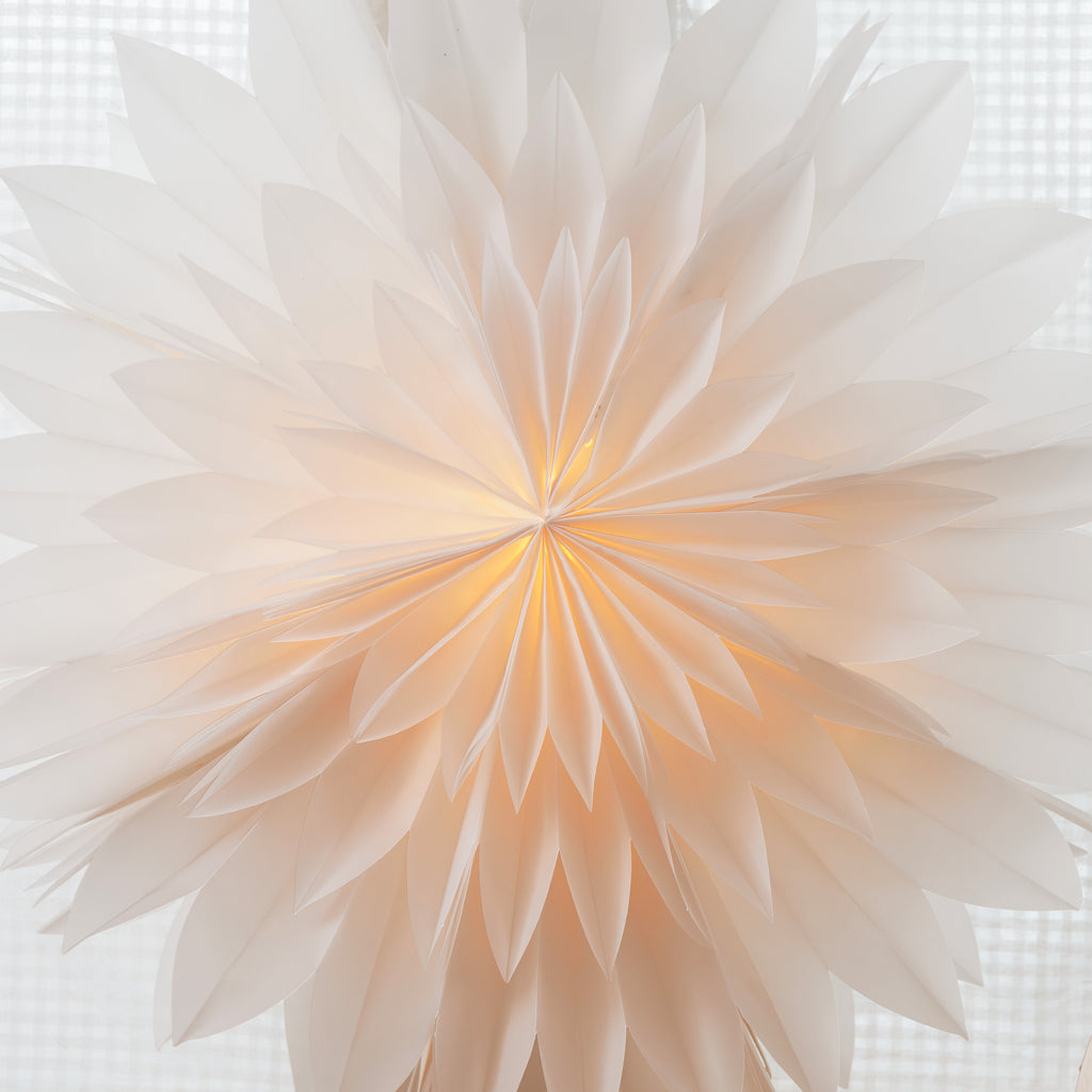 Etoile de Noël en papier translucide