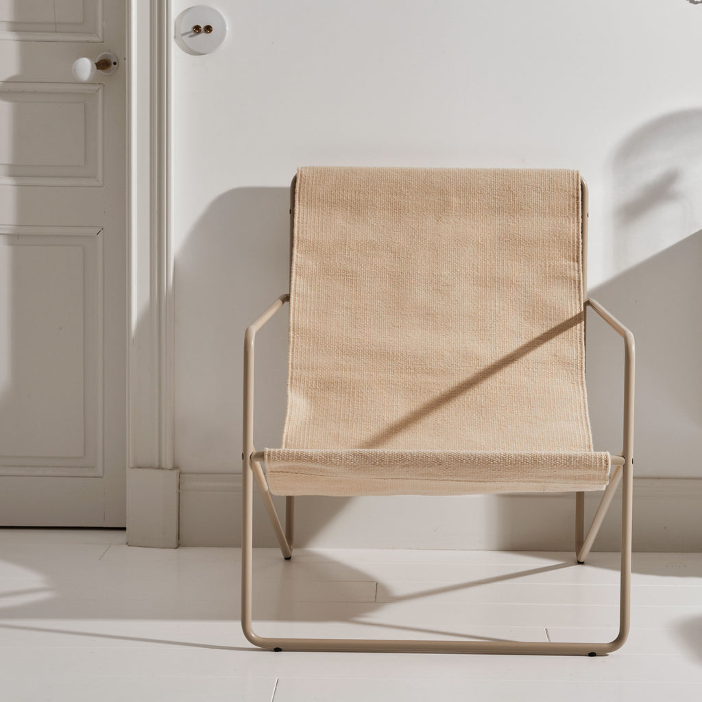 Fauteuil tissu Beige / beige