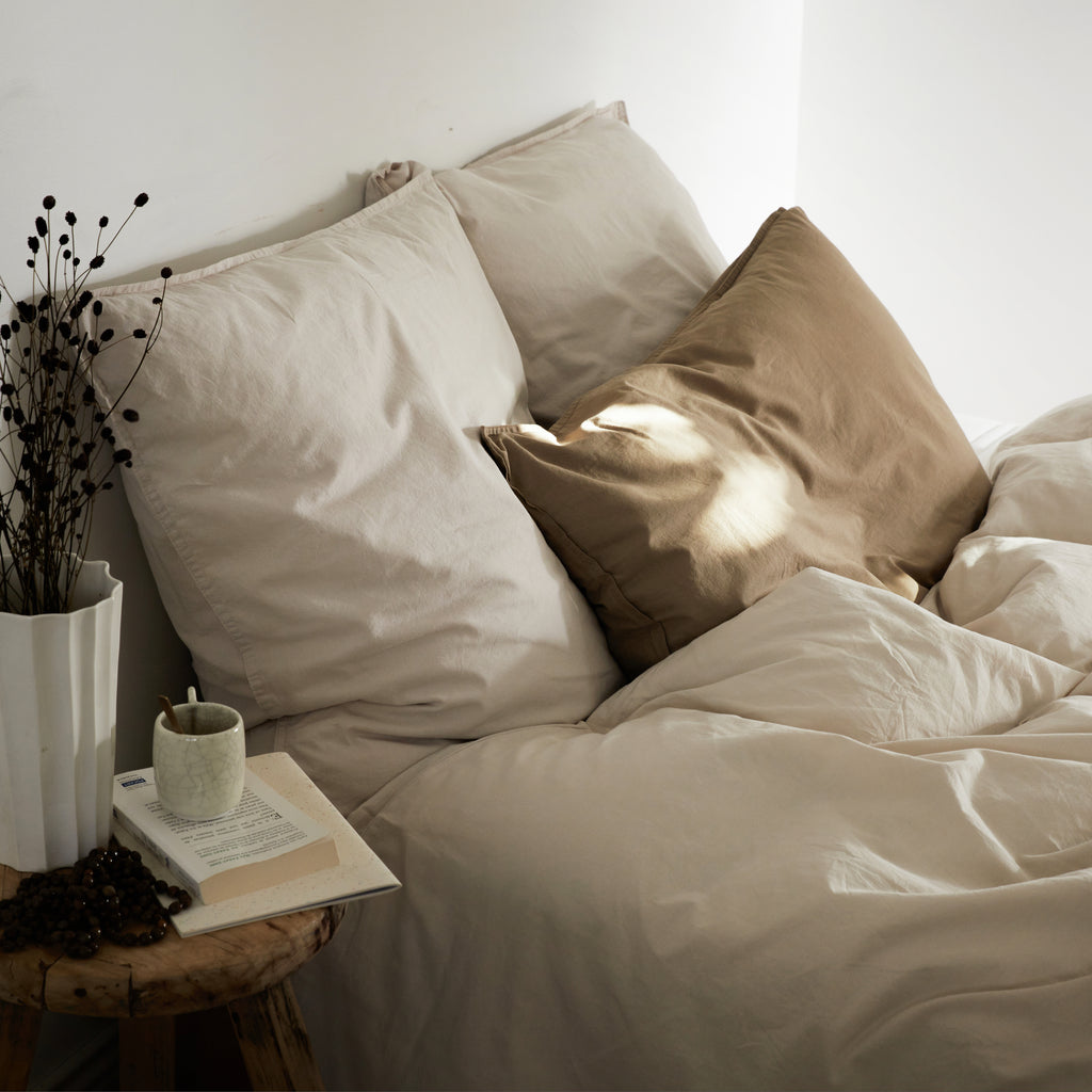 Linge de lit en coton Naturel